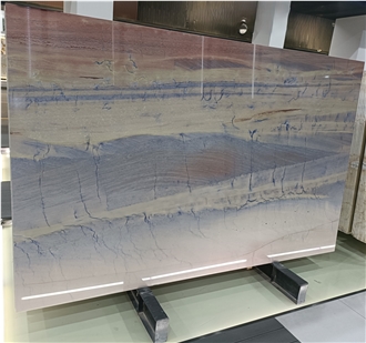 Polished Brazil Blue Azul Macaubas Quartzite Slabs For Walls
