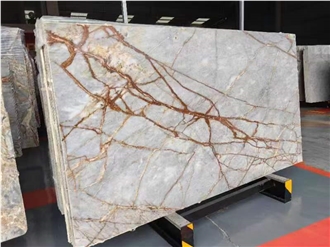 Polished Grey Deep River Marble Slabs For Walls And Floors