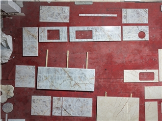 Cristallo Quartzite Prefab Countertop