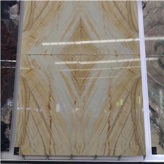Goldtop Polished London Gold Marble Slabs