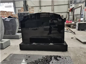 Black Granite Gravestone