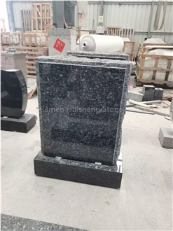 Blue Pearl  Granite Headstone