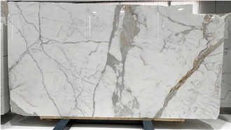 Natural Calacatta Gold Marble White Gold Marble Slabs