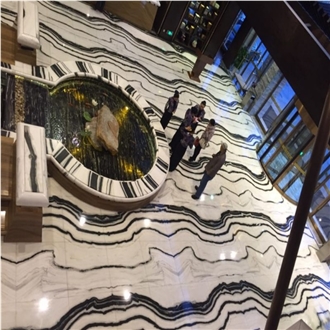 Panda White Marble Pattern For Wall Flooring