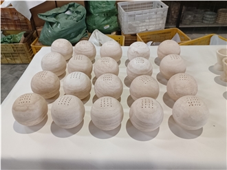 Travertine Sphere Incense Burner Ball Home Decor Products