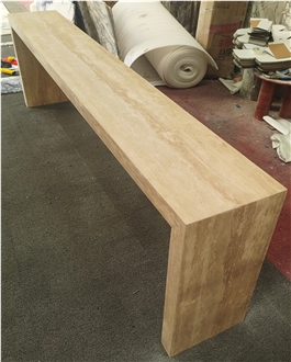 Long And Large Size  Travertine Customized Console Table