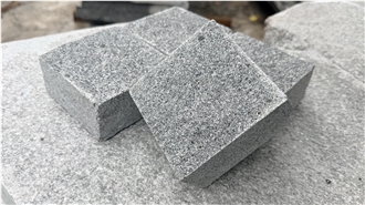 G654 Silver Grey Granite Curbs Cube Stone