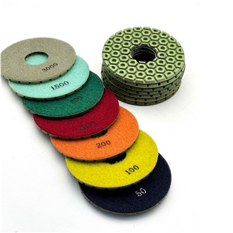 125Mm Diamond Polishing Pads 5 Inch 30-10000 Grit Dry/Wet