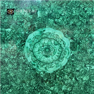 Luxury Design Green Malachite Big Semiprecious Stone Slabs