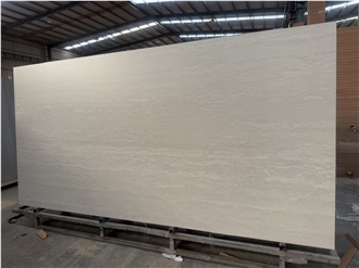 Roman Travertine Rice Lime Matt Sintered Stone Slabs