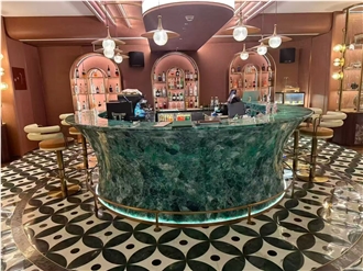 Green Agate Commercial Bar Counters