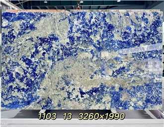 Blue Sodalite Stone Slabs Polished