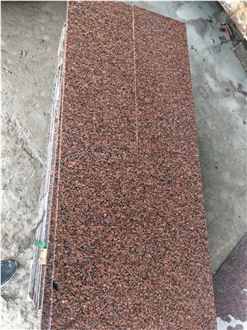 Customized General Red Granite Floor Tile For Hotel