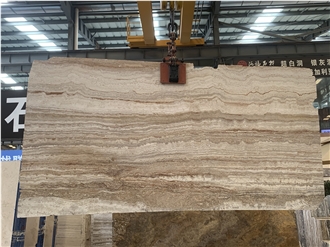 Spanish Tiramisu Travertine Slab For Hotel Lobby Floor Tile