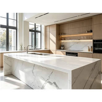 Bianco Calacatta Marble Kitchen Project Kitchen Design