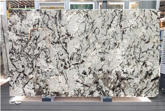 Brazilian Snow Mountain Silver Fox Granite Slabs