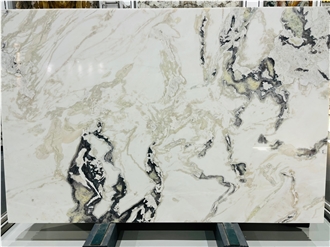 Caribbean Island Fendi White Marble Slabs