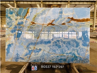 Exotic Blue Crystal Onyx Slabs