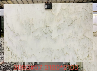Landscape Painting White Marble Slabs