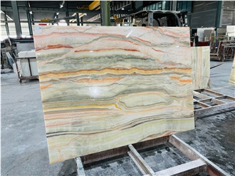 Multicolored Rainbow Onyx Slabs