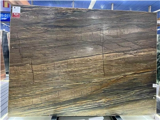 Shangrila Brown Quartzite Slabs, Sandalus Slab