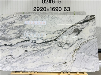 Arabescato Orobico White Marble Slab Tiles