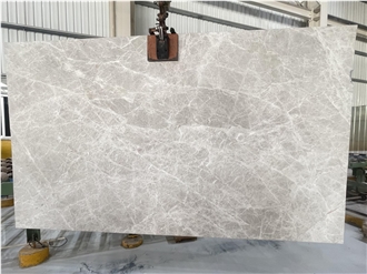 Chinese Tundra Grey Honed Marble Slabs For Interior Projects