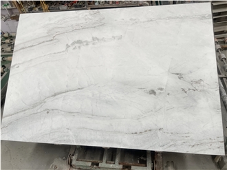 Premium White Natural Bianco Orion Marble Slabs