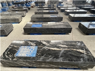 Titanium Granite Vanity Top For Luxury Hotel Bathroom