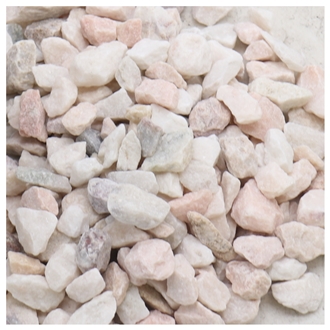 Premium Flamingo Pink Crushed Stone Decorative Gravel