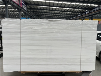 Grace White Wooden Grain Marble Slabs