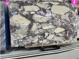 Luxurious Calacatta Granviola Pattern Marble Slabs