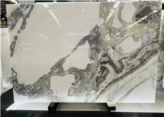 Polished Namibia Oyster White Marble Slabs