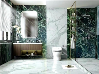 Prada Green Marble Slabs, Wall Tiles