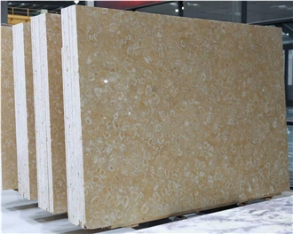 Shells Reef Gold Limestone Slabs