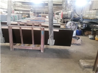 High Temperature Resistance Angola Black Granite Slabs