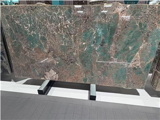 Honed Brazilian Amazon Green Quartzite Slabs