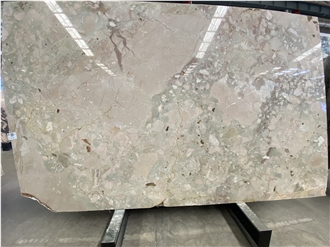 Polished Beige Breccia Botticelli Marble Slabs For Walls