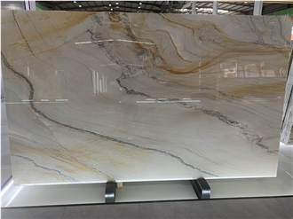 Polished Brazil Macaubas Fantasy Quartzite Slabs