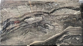 Polished Brown Italy Arabescato Orobico Grigio Marble Slabs