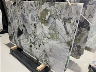 Polished Chinese Green River Jade Marble Slabs For Walls