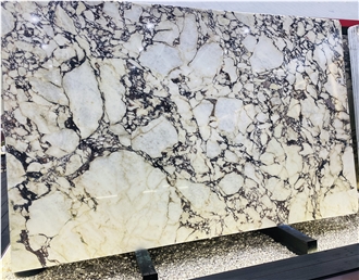 Polished Italy Breccia Violetta Marble Slabs For Floors