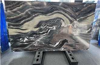 Polished Italy Rosso Luana Marble Slabs For Walls And Floors