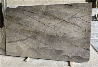 Polished Turkish Grey Silver Roots Marble Slabs For Walls