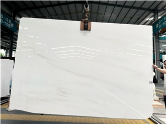 Polished Large Size Han White Marble Slabs