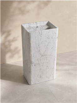 Carrara Marble Vessel Sink For Bathroom Projects