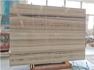 Crystal Wood Marble Slabs For Wall Flooring Decoration