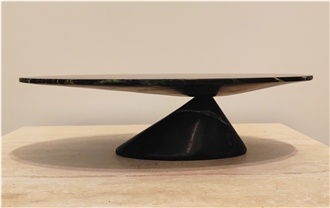 Veria Green Marble Oval Dinning Table For Decoration