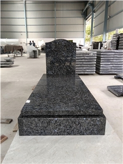 Blue Pearl Granite OGEE Headstone