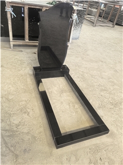 Shanxi Black Granite Russia Style Tombstone
